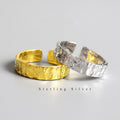 Italian Textured Ring - Gold/Silver