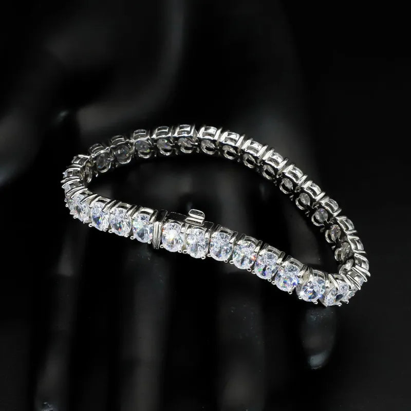 Glamorous 925 Sterling Silver  Zircon Tennis Bracelet