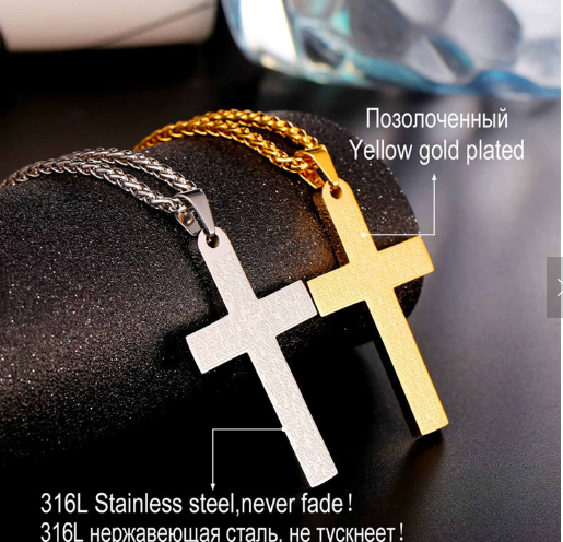 The Classic Stainless Steel Cross Necklace