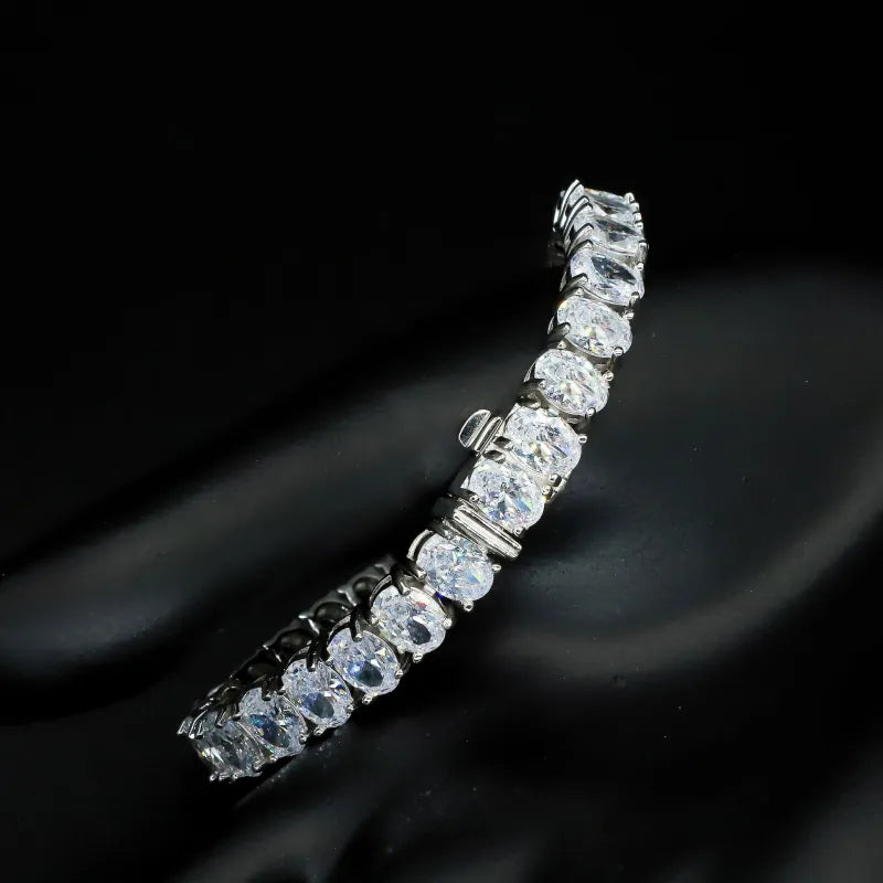 Glamorous 925 Sterling Silver  Zircon Tennis Bracelet