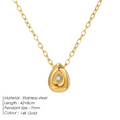 Geometric Zircon Necklace