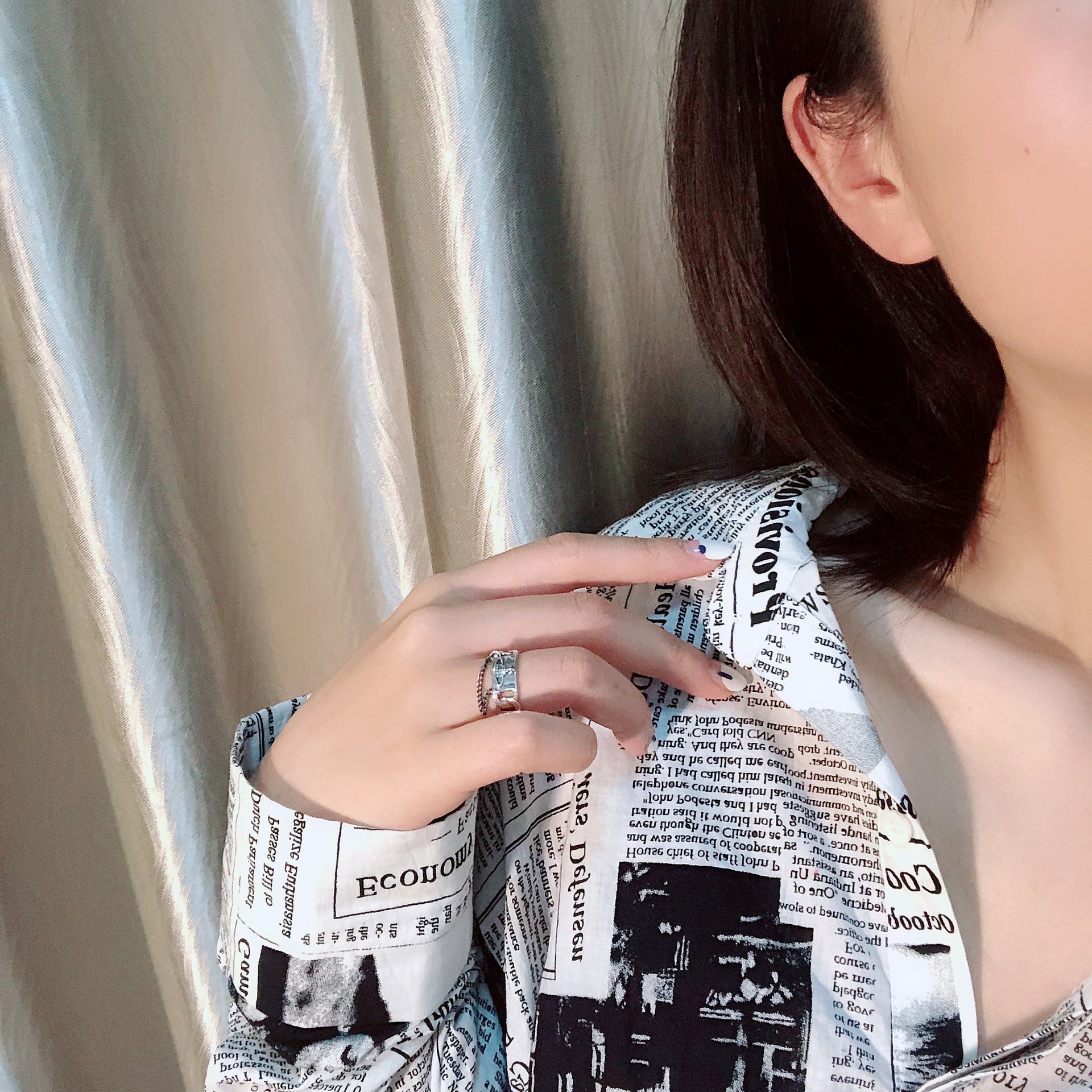 Woven Saturn Chain Ring