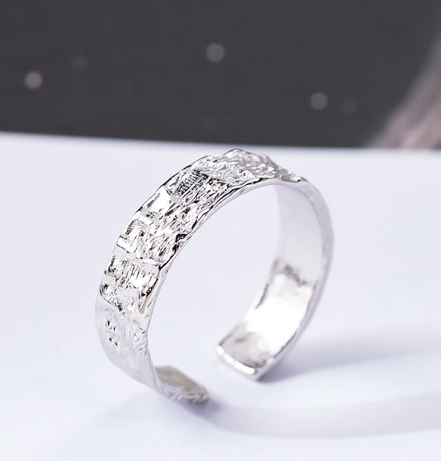 Italian Textured Ring - Gold/Silver