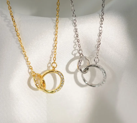Sterling Silver Circle Necklace