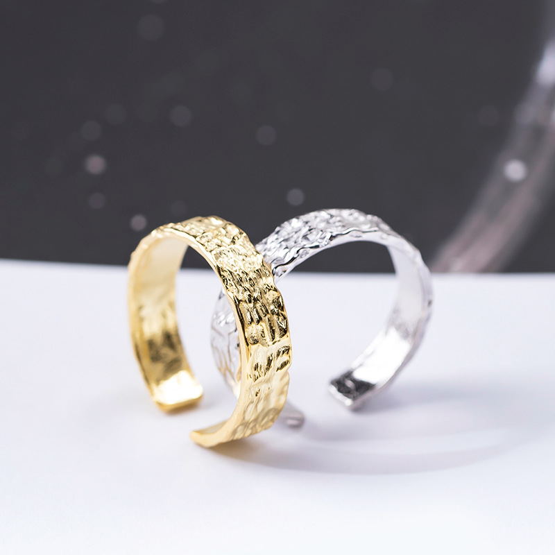 Italian Textured Ring - Gold/Silver