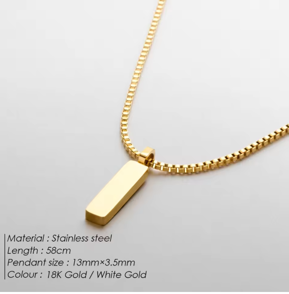 the Iconic Luxury Titanium Steel Clavicle Chain