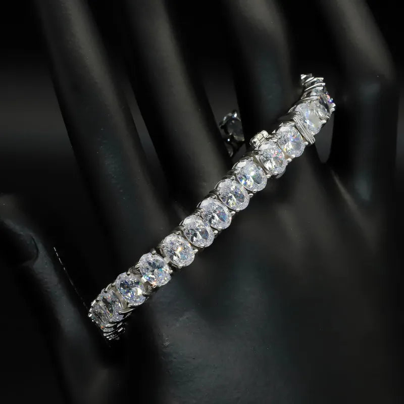 Glamorous 925 Sterling Silver  Zircon Tennis Bracelet
