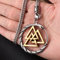 Nordic Viking Snake Rune Necklace